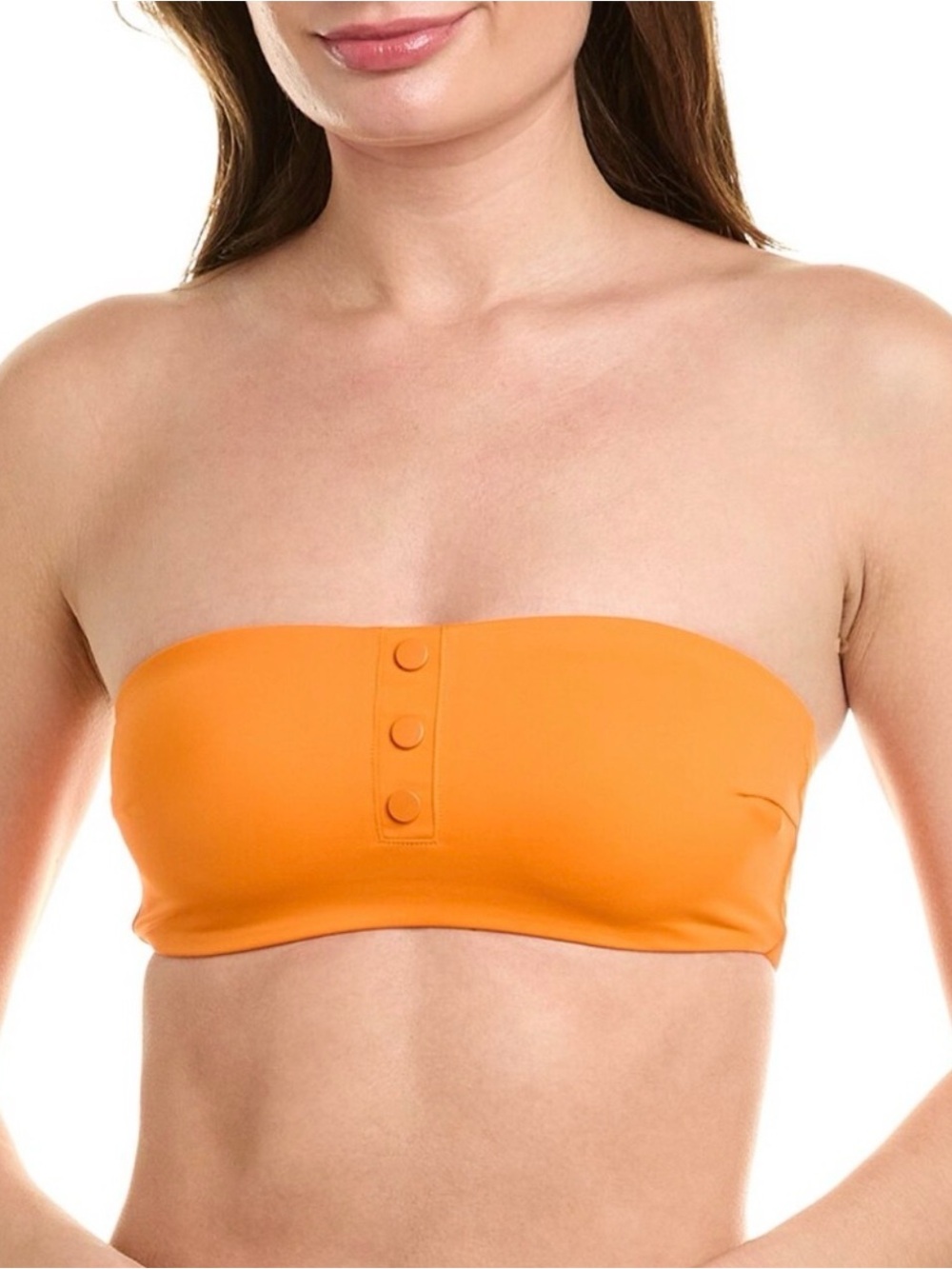 Onia Orange Bandeau Bikini